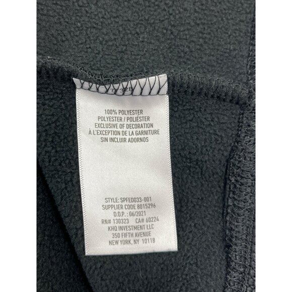 Spyder Mens XL Black Quarter-Zip Hoodie With Kangaroo Pocket 72b - Picture 5 of 10